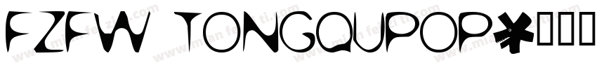 fzfw tongqupop字体转换